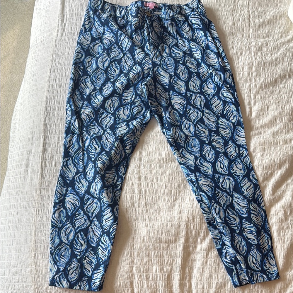 Lilly Pulitzer Blue Ankle Pants